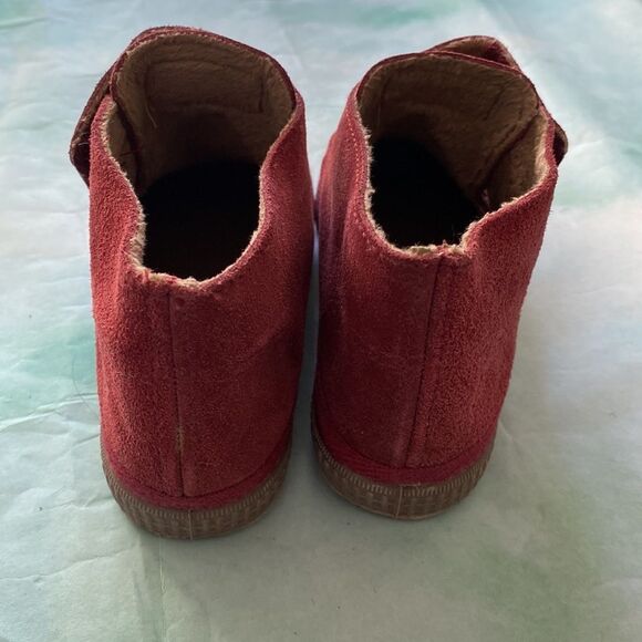 Natural World maroon leather kid’s boots. - Picture 6 of 6